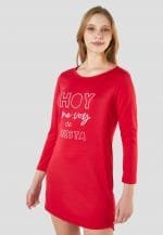 Pijama bata mujer roja - Imagen 2