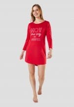 Pijama bata mujer roja