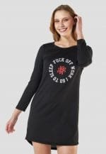 Pijama bata negra mujer - Imagen 2