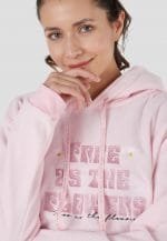 Hoodie oversize rosado térmico mujer - Imagen 2