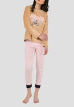 Pijama térmica camel mujer