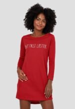 Pijama bata roja mujer