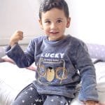 Pijama térmica niño gris – Set 3 piezas