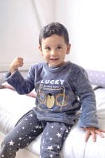 Pijama térmica niño gris – Set 3 piezas