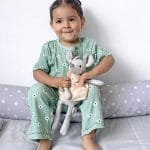 Pijama térmica niña verde – Set 3 piezas