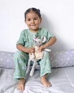 Pijama térmica niña verde – Set 3 piezas