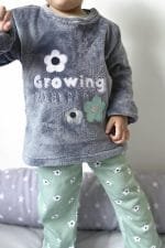 Pijama térmica niña verde – Set 3 piezas - Imagen 2