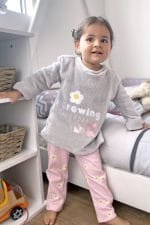 Pijama térmica niña rosa – Set 2 piezas