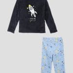 Pijama térmica niño azul – Set 2 piezas