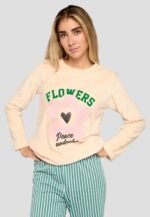 Pijama térmica mujer beige