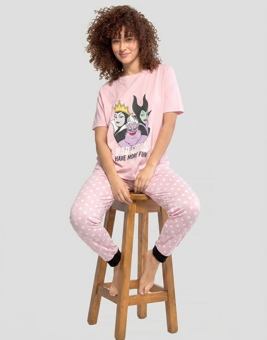 Villanas frane;a rosa Pijama villanas rosa mujer - Imagen 1