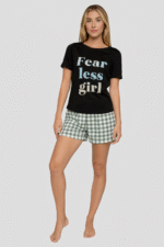 Pijama short negro mujer - Imagen 6