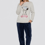 Pijama térmica snoopy gris - azul