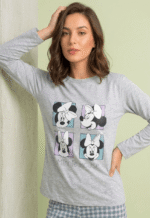 Pijama minnie gris mujer - Imagen 2
