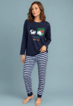 Pijama snoopy azul mujer