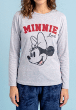 Pijama minnie térmica gris mujer - Imagen 2