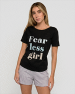 Pijama short negro mujer - Imagen 2