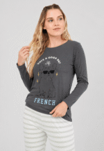 Pijama french gris mujer - Imagen 2